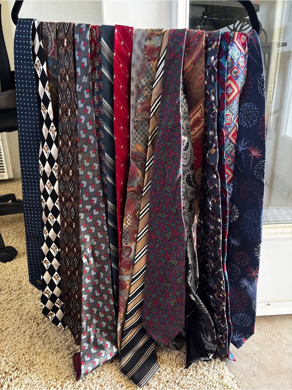 20 Assorted Men's Silk Ties - Multi Color Pack